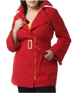 Plus Size Short Trench by Jessica Biffi