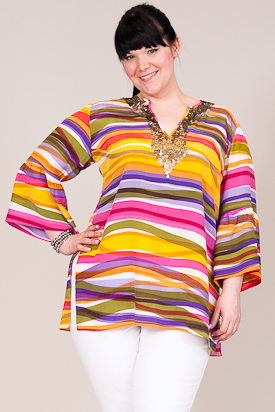 plus size silk tunic from Anna Scholz