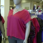 plus size pink drawstring top from Penningtons