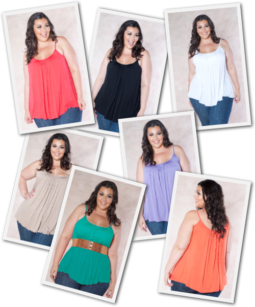 plus size colorful camis from SwakDesigns