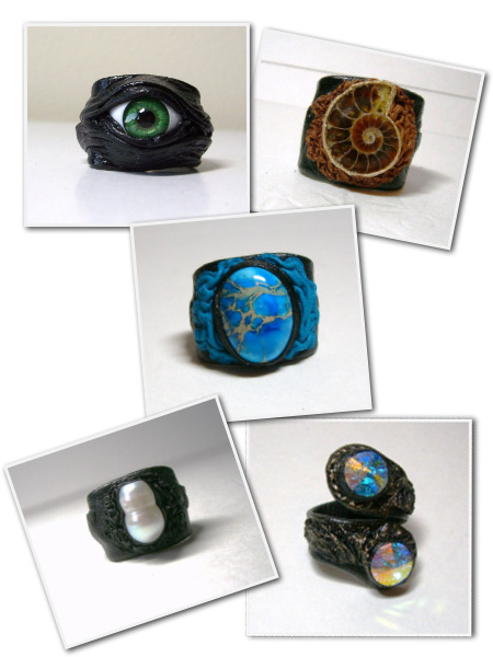 Leather Rings from Lea's Boutique on Etsy