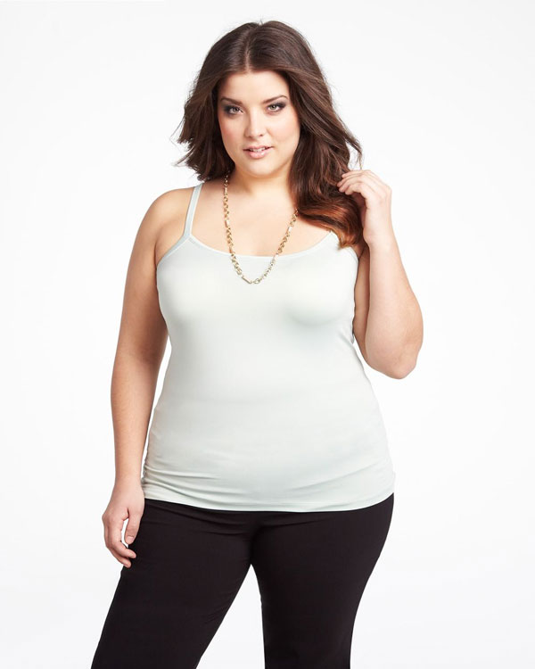 Plus size mint cami from Addition-Elle.
