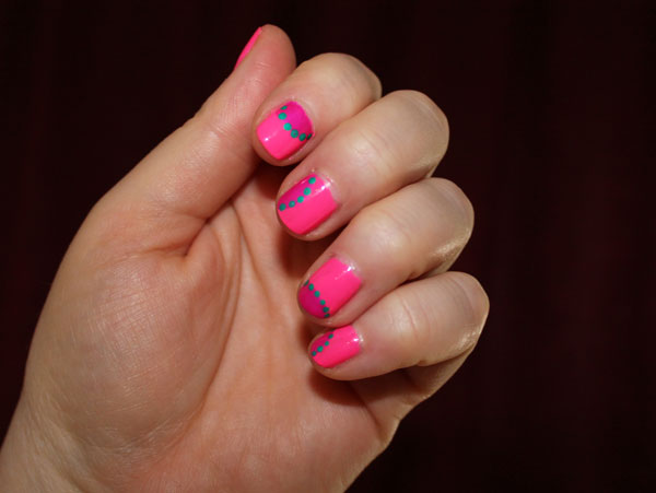 Pop Brights Nail Art Submission to Nail the Look.