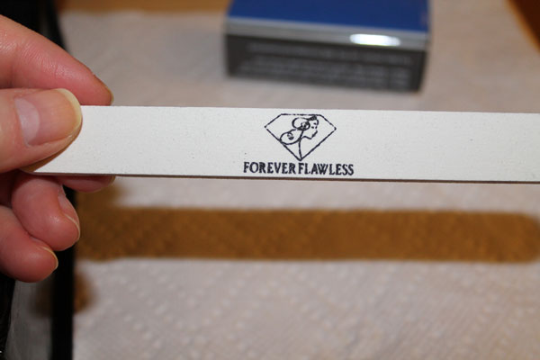 The nail file from the Forever Flawless manicure kit.