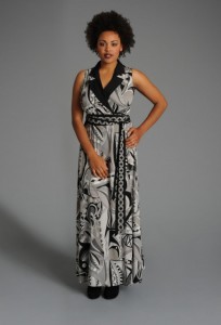plus size patterned maxi dress from Anna Scholz
