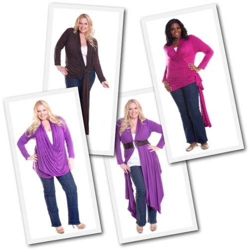 plus size convertible cardigan from SwakDesigns