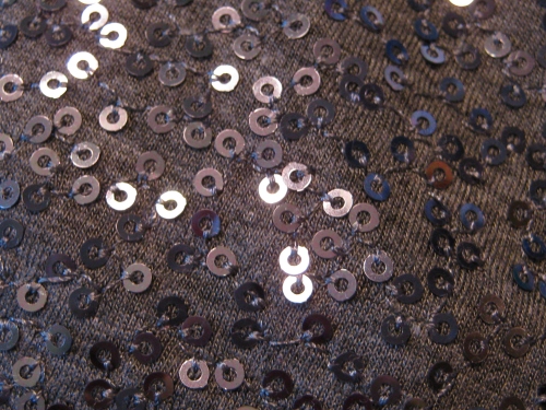 Close Up of Sequins on Holiday Top
