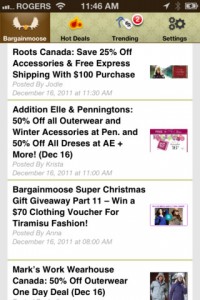 Bargain Moose Shopping App