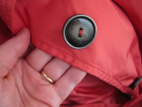 buttons on Penningtons trench coat