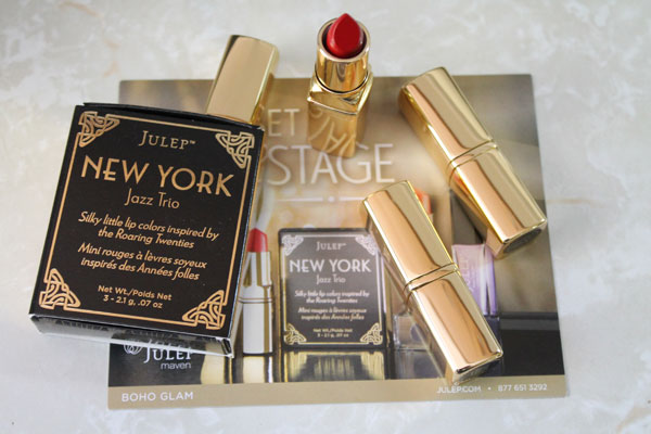 Red lipsticks from Julep's Jazz Trio collection.